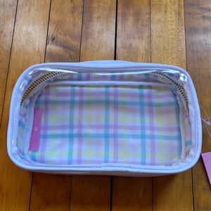 NWT Stoney Clover Lane x Target White and Gingham Small Zipper Pouch